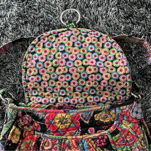 Vera Bradley Crossbody Bag Cottagecore Floral Boho Quilted Hippie Colourful Hobo - Picture 3 of 10